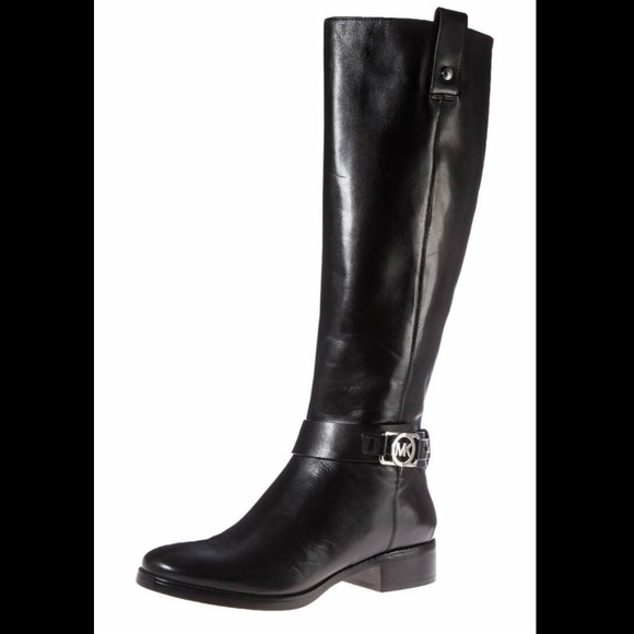 Michael Kors Riding Tall Black Boots - Picture 1 of 3
